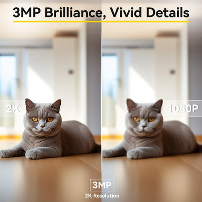 2K Pet Dog Camera with Phone App, 5G/2.4Ghz Wifi Indoor Security Baby Camera, 360° Pan & Tilt, 2-Way Audio, Night Vision