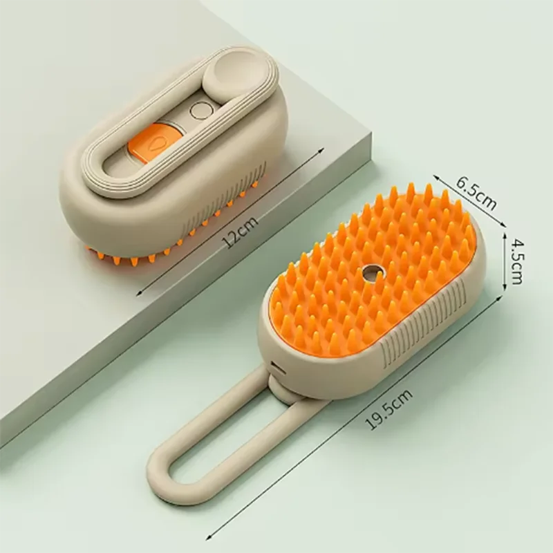Cat Pet Beauty Produc Spray Massage Brush One Button Steam Spray Folding Rotatable Floating Hair Bath Hair Removal Brush Comb